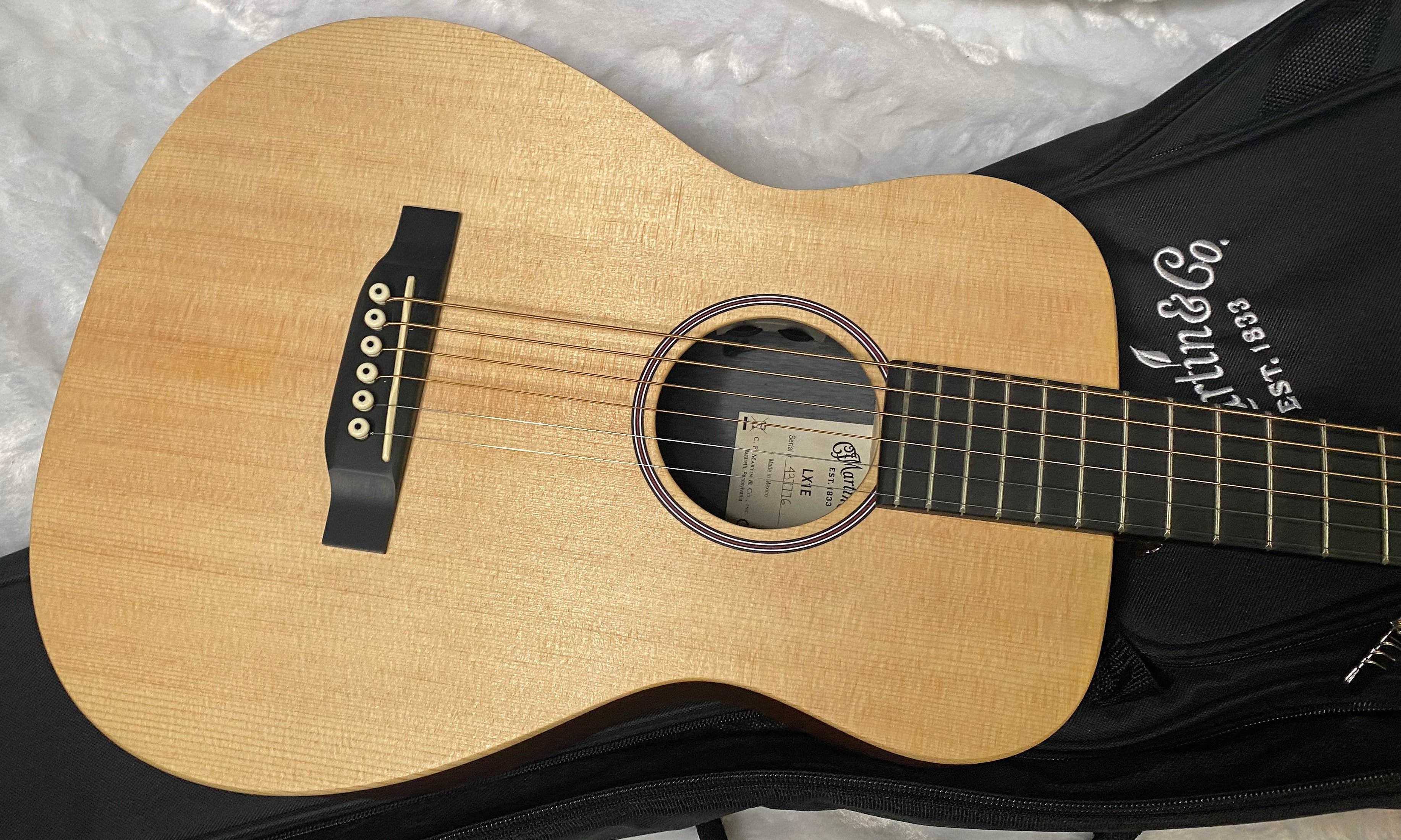 NEW! Martin LX1E Little Martin Acoustic-Electric Guitar - Natural - 3.5lbs - Gig Bag - Authorized Dealer - G06919