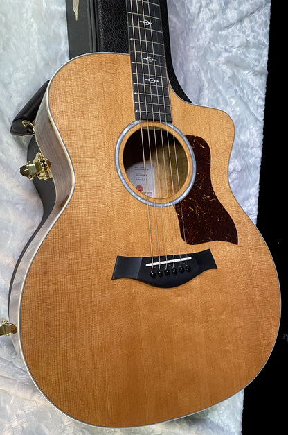 NEW! Taylor 214ce-K DLX Koa Grand Auditorium Acoustic-Electric Guitar Natural Finish - 4.8lbs - Authorized Dealer - G06210