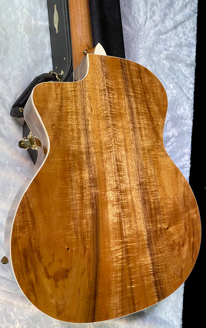 NEW! Taylor 214ce-K DLX Koa Grand Auditorium Acoustic-Electric Guitar Natural Finish - 4.8lbs - Authorized Dealer - G06210