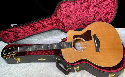 NEW! Taylor 214ce-K DLX Koa Grand Auditorium Acoustic-Electric Guitar Natural Finish - 4.8lbs - Authorized Dealer - G06210