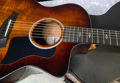 NEW! Taylor 224ce-K DLX Grand Auditorium Acoustic-Electric Guitar - Tobacco - 4.9lbs - Authorized Dealer - G06214