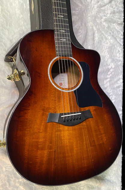 NEW! Taylor 224ce-K DLX Grand Auditorium Acoustic-Electric Guitar - Tobacco - 4.9lbs - Authorized Dealer - G06214