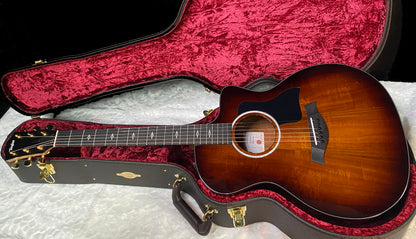 NEW! Taylor 224ce-K DLX Grand Auditorium Acoustic-Electric Guitar - Tobacco - 4.9lbs - Authorized Dealer - G06214