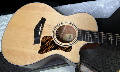NEW! Taylor 312ce V-Class Grand Concert Acoustic-Electric Guitar - Natural - 4.3lbs - Authorized Dealer - G06217