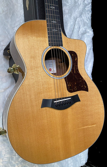Taylor 214ce-K DLX Koa Grand Auditorium Acoustic-Electric Guitar Natural Finish - 4.8lbs - Authorized Dealer - G06225