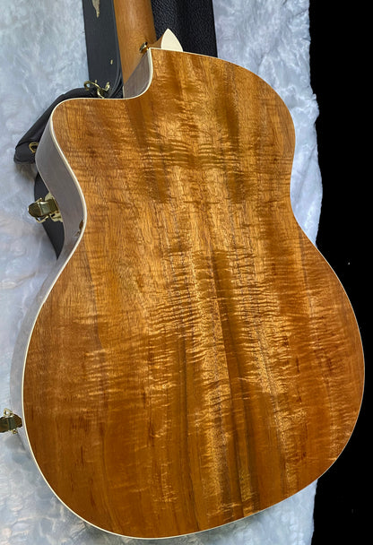 Taylor 214ce-K DLX Koa Grand Auditorium Acoustic-Electric Guitar Natural Finish - 4.8lbs - Authorized Dealer - G06225