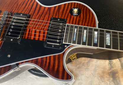 NEW! Gibson Dealer Select Custom Shop Les Paul Custom - Hand Picked AAA Figured Flame Top - Root Beer / Walnut Finish - Authorized Dealer - 9.4 lbs - G06950