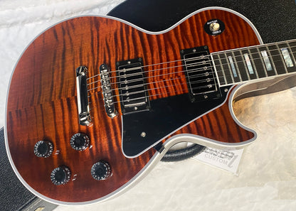 NEW! Gibson Dealer Select Custom Shop Les Paul Custom - Hand Picked AAA Figured Flame Top - Root Beer / Walnut Finish - Authorized Dealer - 9.4 lbs - G06950