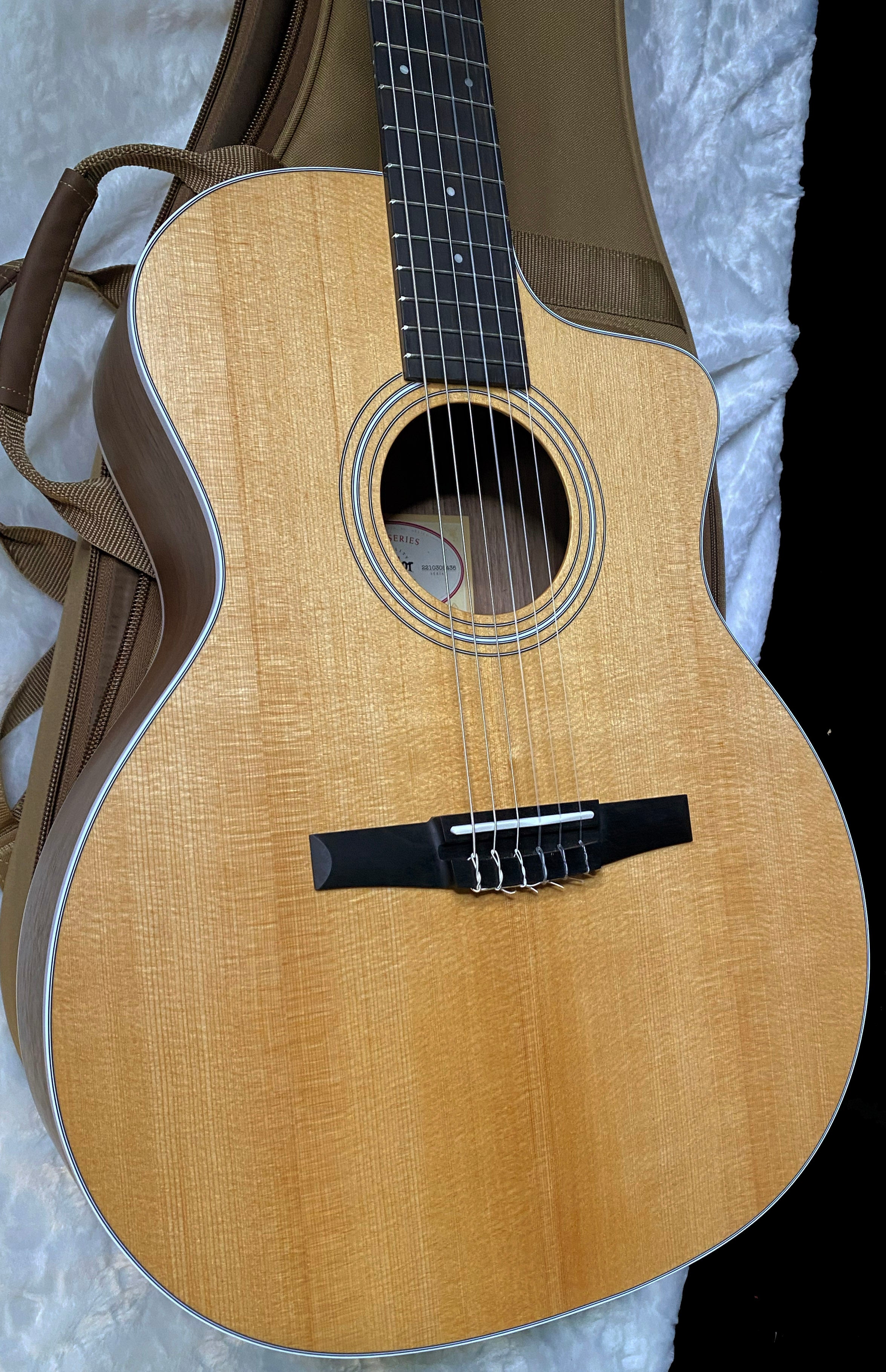 NEW! Taylor 214ce-N Nylon Grand Auditorium Acoustic-Electric Guitar Natural Finish - 4.1lbs - Authorized Dealer - G06219