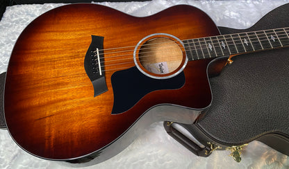 NEW! Taylor 224ce-K DLX Grand Auditorium Acoustic-Electric Guitar - Tobacco - 4.85lbs - Authorized Dealer - G06228