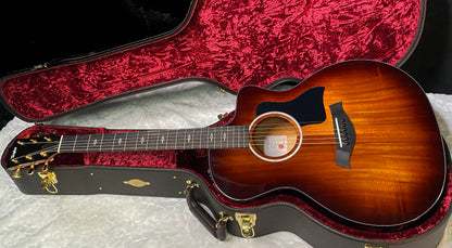 NEW! Taylor 224ce-K DLX Grand Auditorium Acoustic-Electric Guitar - Tobacco - 4.85lbs - Authorized Dealer - G06228