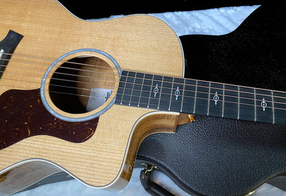 NEW! Taylor 214ce-K DLX Koa Grand Auditorium Acoustic-Electric Guitar Natural Finish - 4.65lbs - Authorized Dealer - G06212