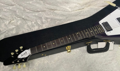 NEW! Gibson Custom 1967 Flying V Purple Sparkle - Short Maestro Trem -Only 7lbs - Authorized Dealer - Ultra RARE! Dealer Select - G07670