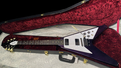 NEW! Gibson Custom 1967 Flying V Purple Sparkle - Short Maestro Trem -Only 7lbs - Authorized Dealer - Ultra RARE! Dealer Select - G07670