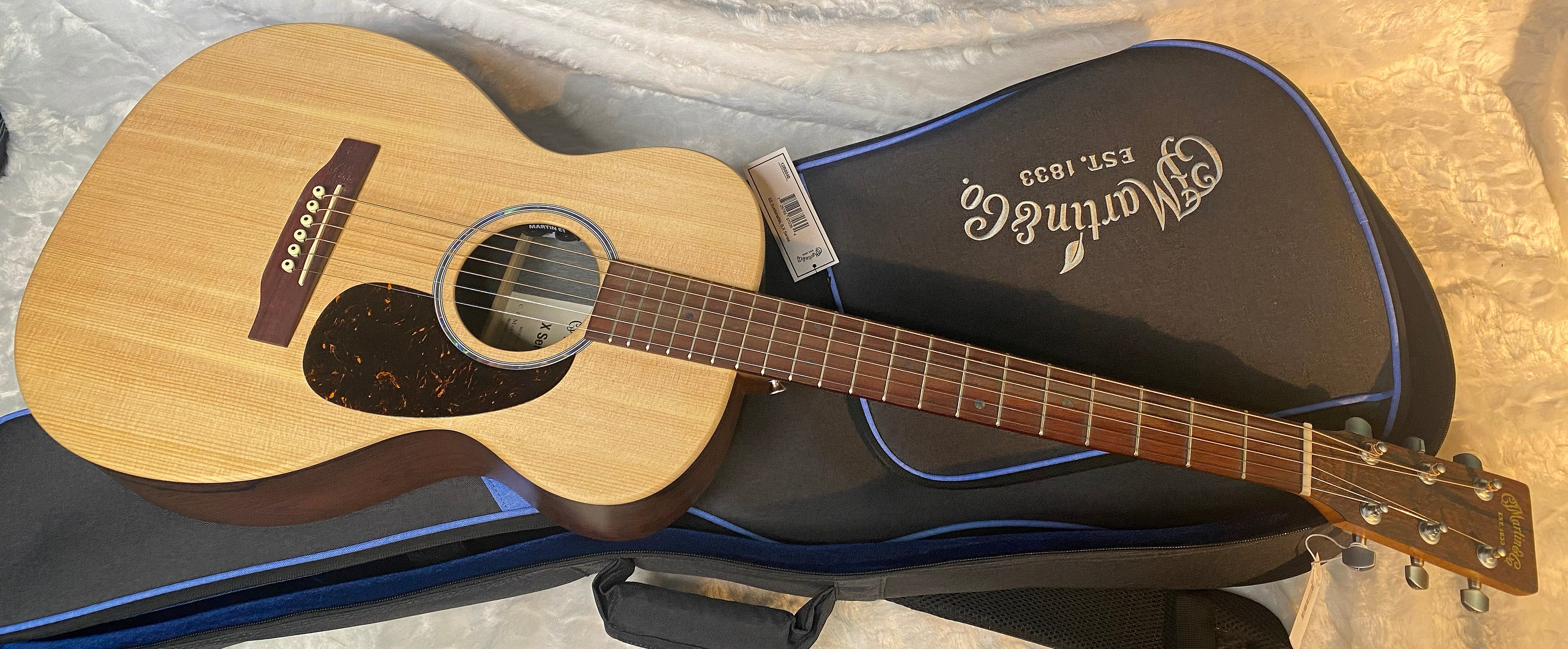 NEW! Martin 0-X2E Acoustic-Electric Guitar - Natural Finish - Deluxe Gig Bag - Authorized Dealer - G06947
