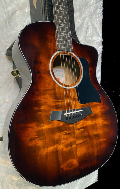 NEW! Taylor 224ce-K DLX Grand Auditorium Acoustic-Electric Guitar - Tobacco - 4.95lbs - Authorized Dealer - G06234