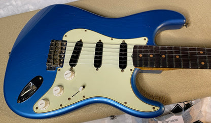 NEW ! Fender Custom Shop ' 62 Stratocaster Bizarre Guitar Exclusive Flamethrower - Journeyman Relic - Super Limited Edition - Lake Placid Blue - AAAA Flamed Maple Neck - Authorized Dealer - G05505