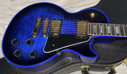 NEW! Gibson Dealer Select Custom Shop Les Paul Custom Blue Widow AAA Figured Flame Top - Authorized Dealer - 10.25lbs - G07682