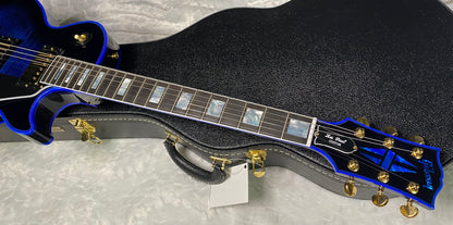 NEW! Gibson Dealer Select Custom Shop Les Paul Custom Blue Widow AAA Figured Flame Top - Authorized Dealer - 10.25lbs - G07682