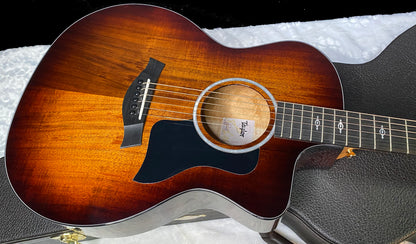 NEW! Taylor 224ce-K DLX Grand Auditorium Acoustic-Electric Guitar - Tobacco - 4.8lbs - Authorized Dealer - G06236