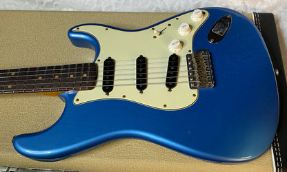 NEW ! Fender Custom Shop ' 62 Stratocaster Bizarre Guitar Exclusive Flamethrower - Journeyman Relic - Super Limited Edition - Lake Placid Blue - AAAA Flamed Maple Neck - Authorized Dealer - G05505