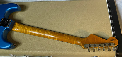 NEW ! Fender Custom Shop ' 62 Stratocaster Bizarre Guitar Exclusive Flamethrower - Journeyman Relic - Super Limited Edition - Lake Placid Blue - AAAA Flamed Maple Neck - Authorized Dealer - G05505