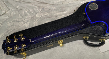 NEW! Gibson Dealer Select Custom Shop Les Paul Custom Blue Widow AAA Figured Flame Top - Authorized Dealer - 10.25lbs - G07682