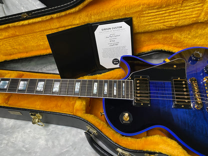 NEW! Gibson Dealer Select Custom Shop Les Paul Custom Blue Widow AAA Figured Flame Top - Authorized Dealer - 10.25lbs - G07682