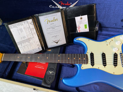 NEW ! Fender Custom Shop ' 62 Stratocaster Bizarre Guitar Exclusive Flamethrower - Journeyman Relic - Super Limited Edition - Lake Placid Blue - AAAA Flamed Maple Neck - Authorized Dealer - G05505