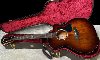 NEW! Taylor 224ce-K DLX Grand Auditorium Acoustic-Electric Guitar - Tobacco - 4.8lbs - Authorized Dealer - G06236
