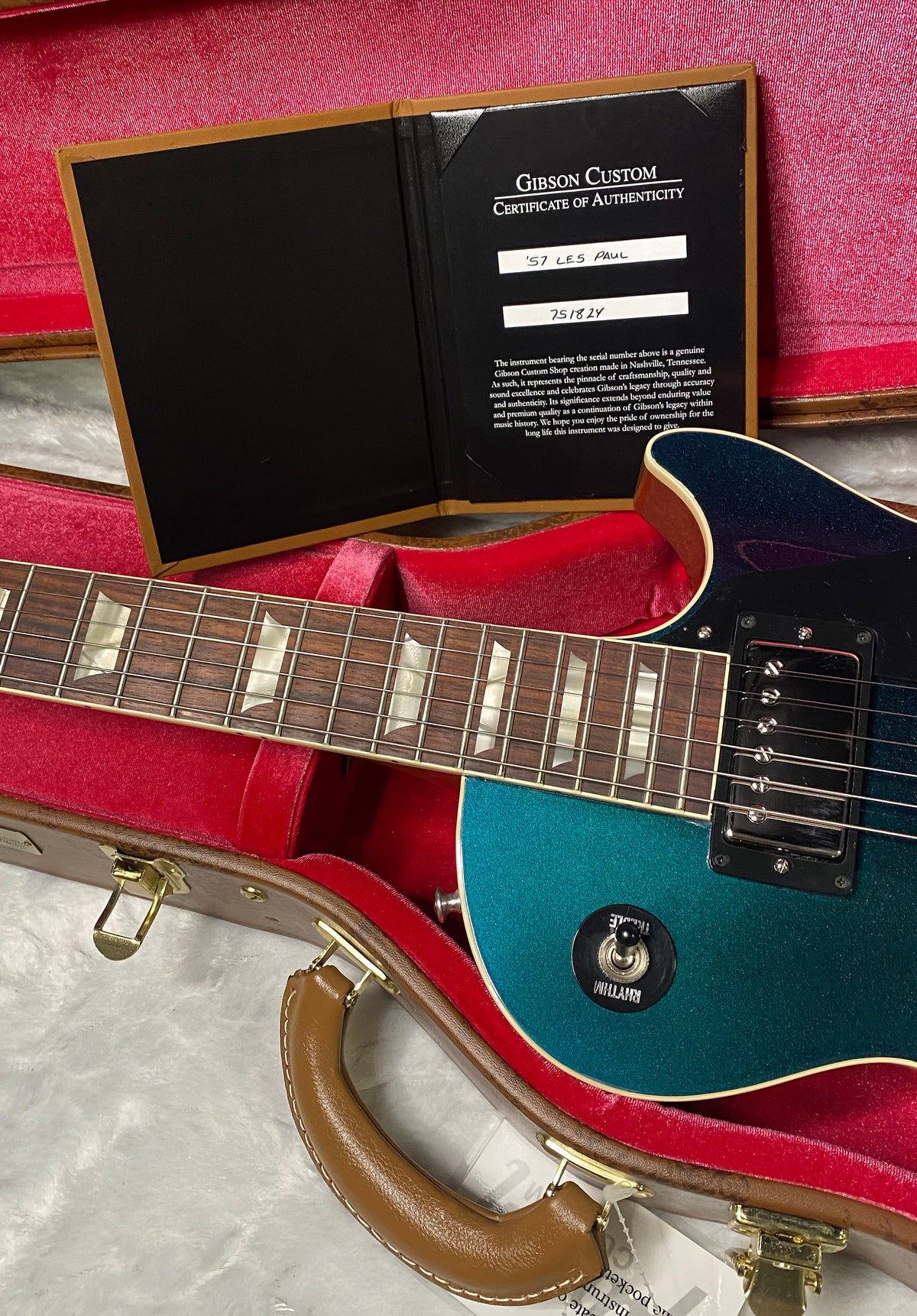 NEW Gibson Custom "Greatest Hits: Volume II Collection" 1957 Les Paul Reissue - Hemisphere Shift Top Gloss - Authorized Dealer - 9 lbs - G07674