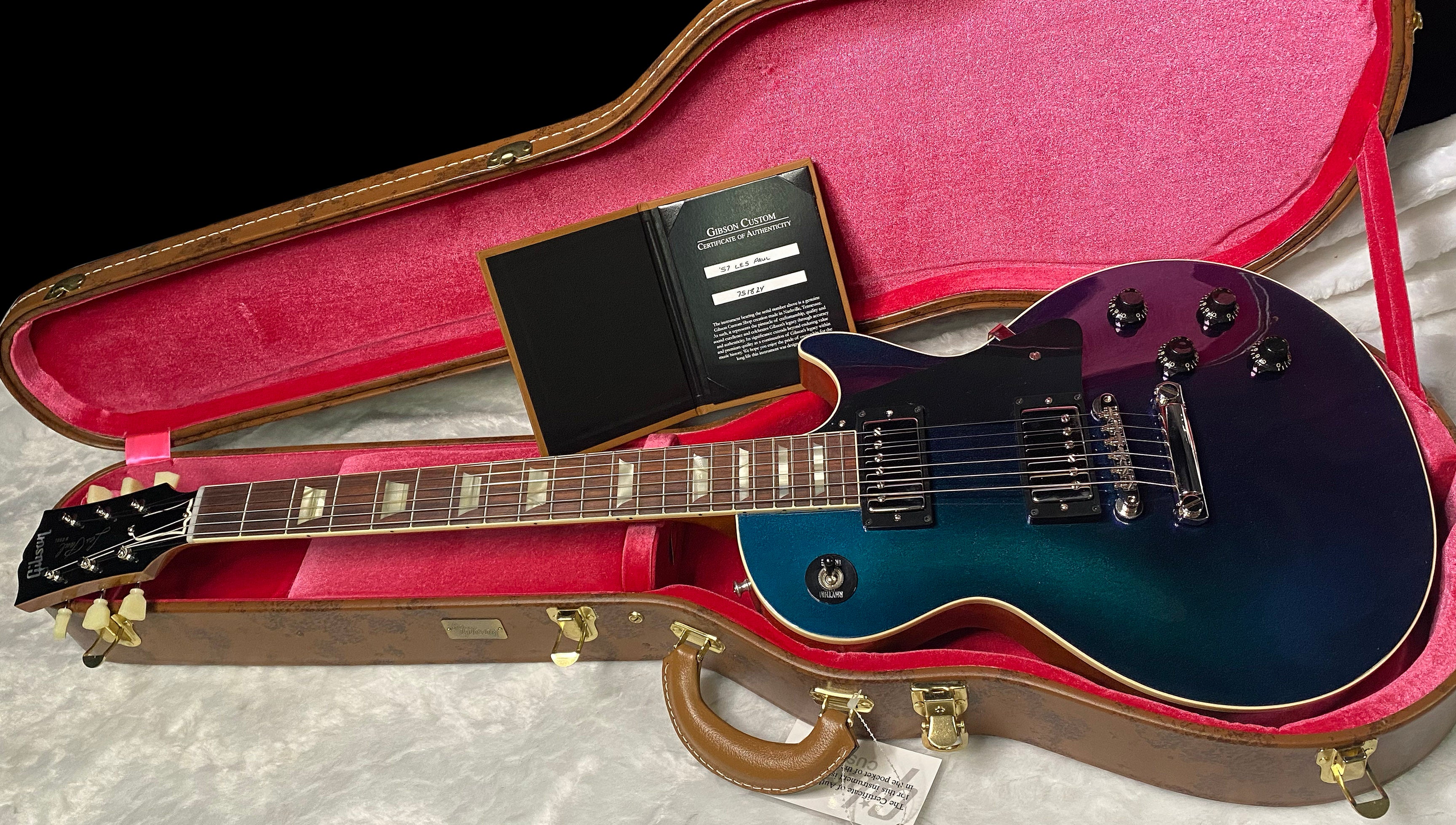 NEW Gibson Custom "Greatest Hits: Volume II Collection" 1957 Les Paul Reissue - Hemisphere Shift Top Gloss - Authorized Dealer - 9 lbs - G07674