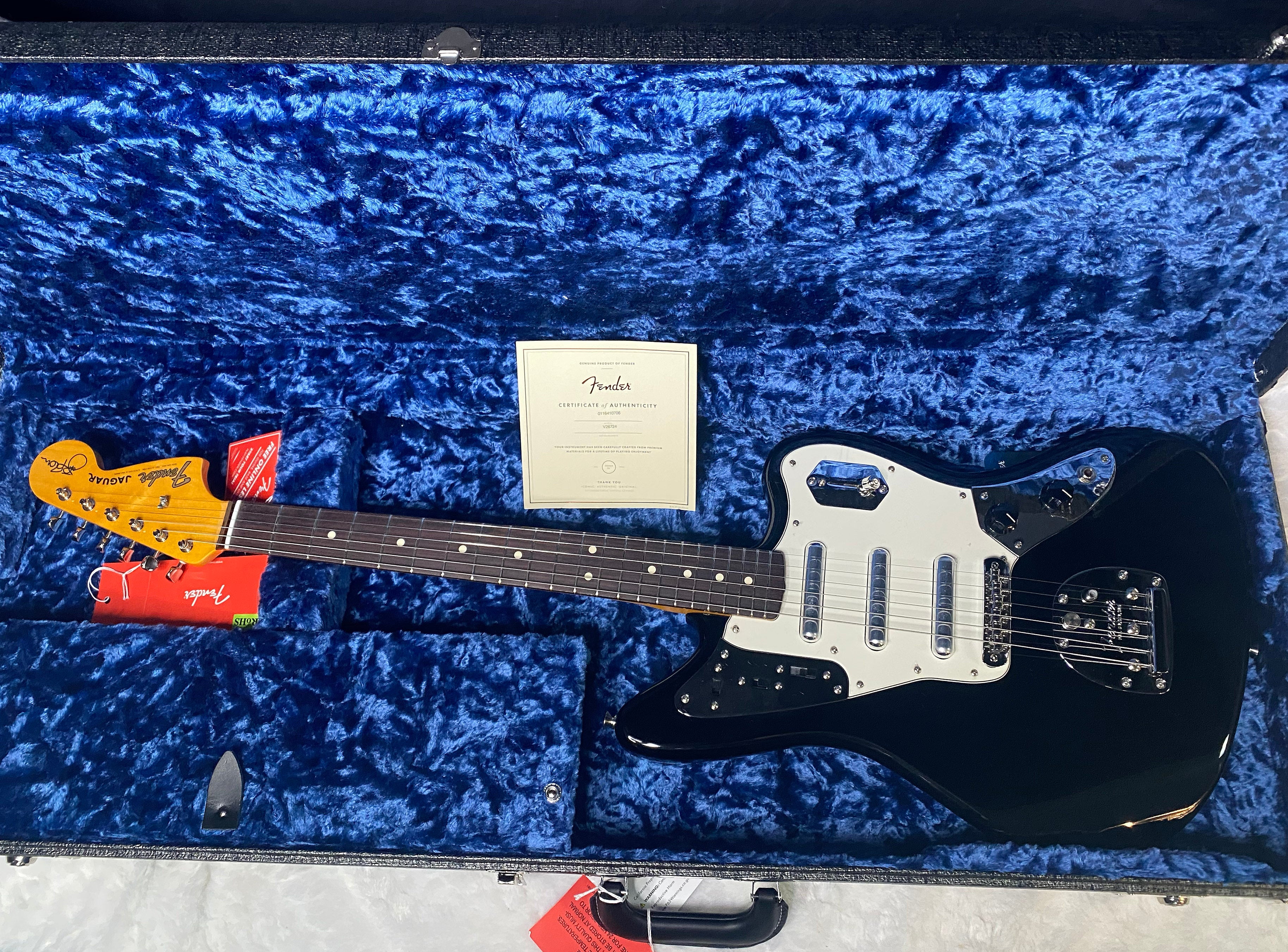 NEW! Fender Limited Edition Johnny Marr Signature Special Jaguar - Black Finish - Authorized Dealer - G06959