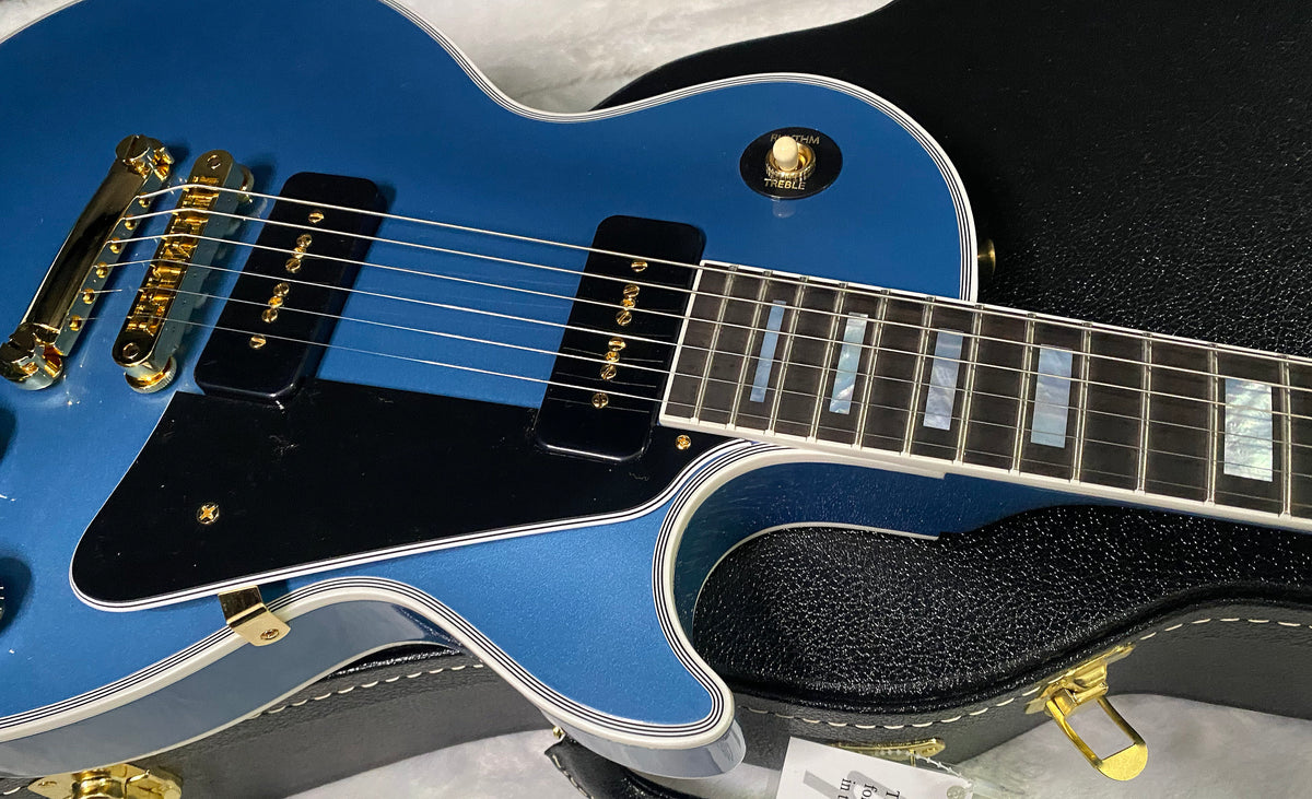 NEW! Gibson Les Paul Custom - Dealer Select - P90 Pick-Ups - Pelham Blue VOS - Custom Shop M2M - Authorized Dealer - 9.75lbs - G07680