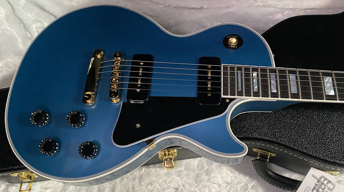 NEW! Gibson Les Paul Custom - Dealer Select - P90 Pick-Ups - Pelham Blue VOS - Custom Shop M2M - Authorized Dealer - 9.75lbs - G07680