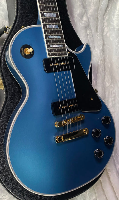 NEW! Gibson Les Paul Custom - Dealer Select - P90 Pick-Ups - Pelham Blue VOS - Custom Shop M2M - Authorized Dealer - 9.75lbs - G07680