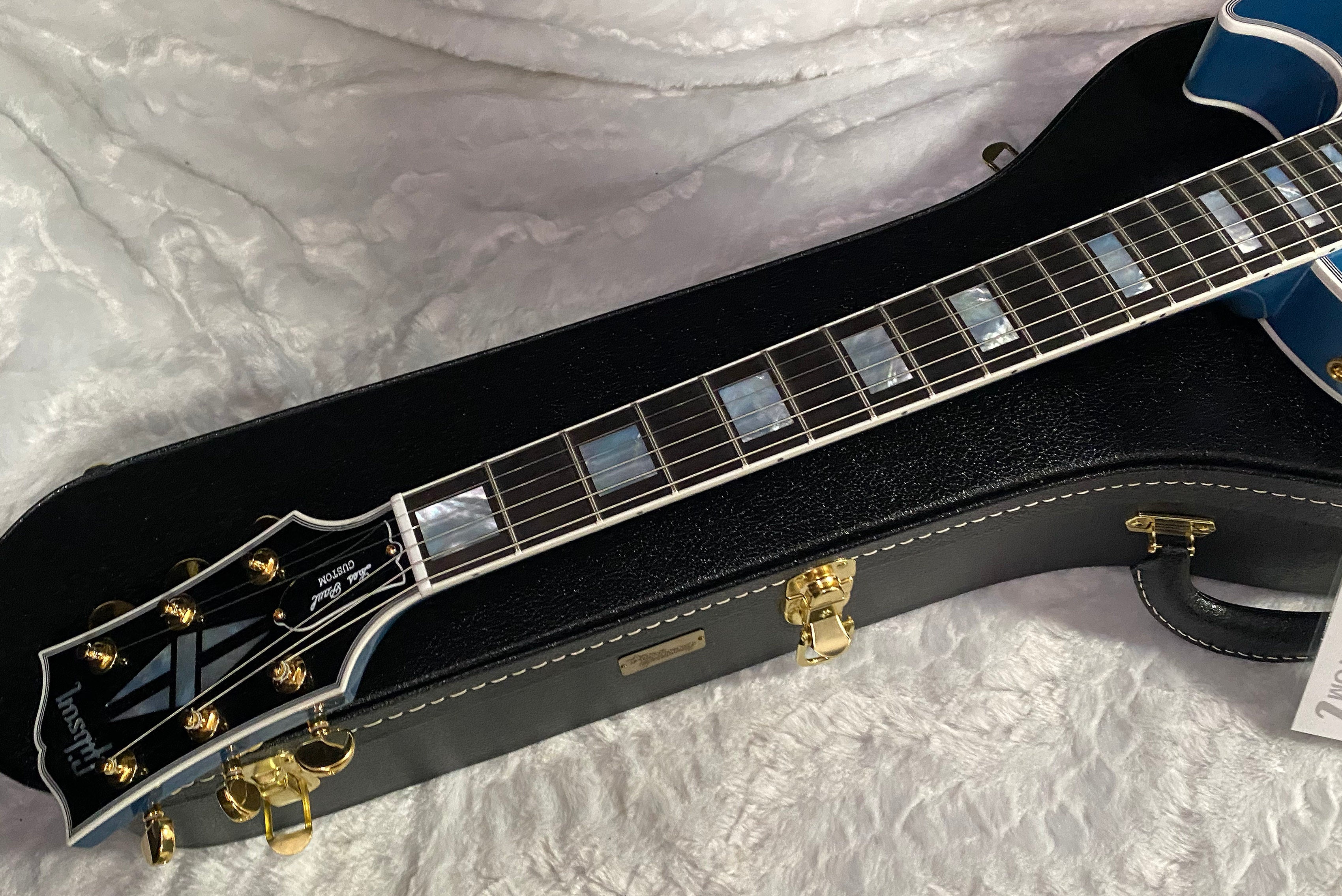 NEW! Gibson Les Paul Custom - Dealer Select - P90 Pick-Ups - Pelham Blue VOS - Custom Shop M2M - Authorized Dealer - 9.75lbs - G07680