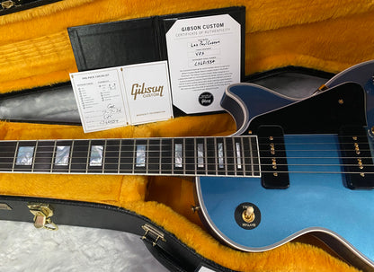 NEW! Gibson Les Paul Custom - Dealer Select - P90 Pick-Ups - Pelham Blue VOS - Custom Shop M2M - Authorized Dealer - 9.75lbs - G07680