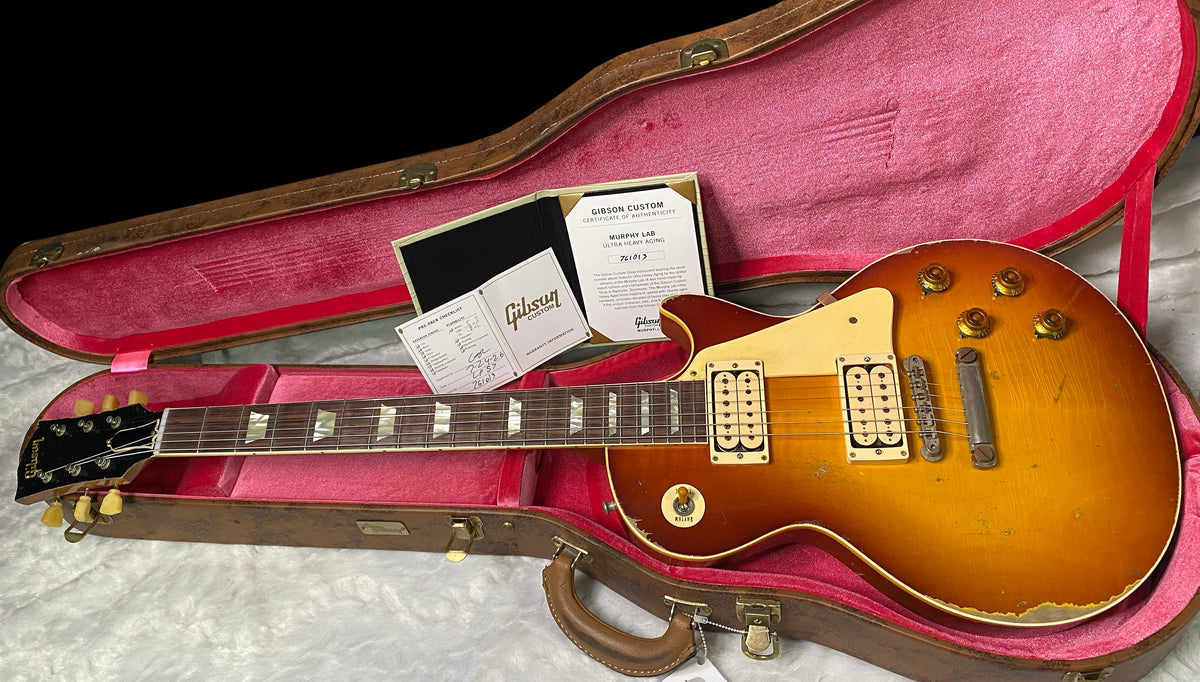 NEW! Gibson Custom 1957 Les Paul Standard Reissue - Refin Burst, Ultra Heavy Aged 2026 Limited Edition Collection - Only 7.95 lbs!! - IN-STOCK! - Authorized Dealer - G07681