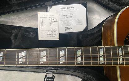 NEW! Gibson Custom Shop Hummingbird Koa/Carpathian Spruce Acoustic-Electric Guitar - Honeyburst - 4.65 lbs - Authorized Dealer! G06299