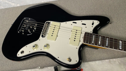 NEW! Fender Limited Edition American Vintage II 1966 Jazzmaster - Matching Peg Head - Black Finish - AAA Flamed Maple Neck - Authorized Dealer - Only 8.3 lbs - G06960