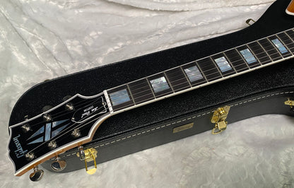 NEW! Gibson Dealer Select Custom Shop Les Paul Custom AAA Figured Flame Top - Transparent Green / Natural Back - Authorized Dealer - WOW! Only 8.7 lbs - G07689