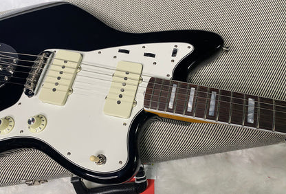 NEW! Fender Limited Edition American Vintage II 1966 Jazzmaster - Matching Peg Head - Black Finish - AAA Flamed Maple Neck - Authorized Dealer - Only 8.3 lbs - G06960