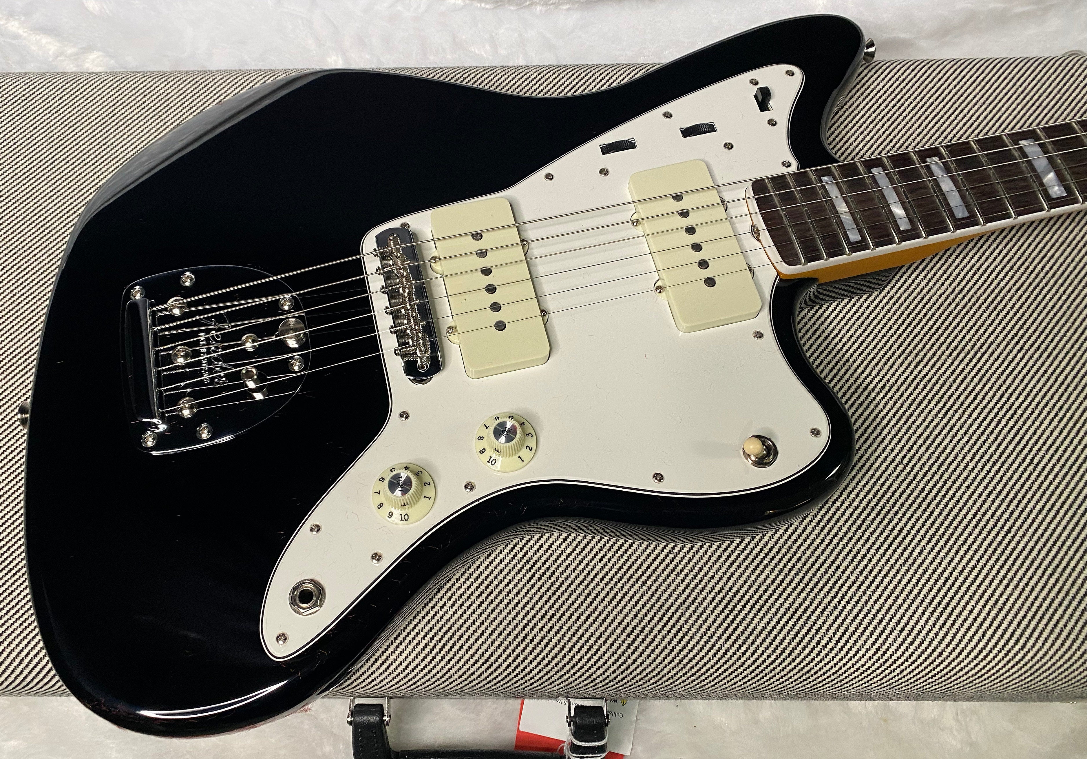 NEW! Fender Limited Edition American Vintage II 1966 Jazzmaster - Matching Peg Head - Black Finish - AAA Flamed Maple Neck - Authorized Dealer - Only 8.3 lbs - G06960
