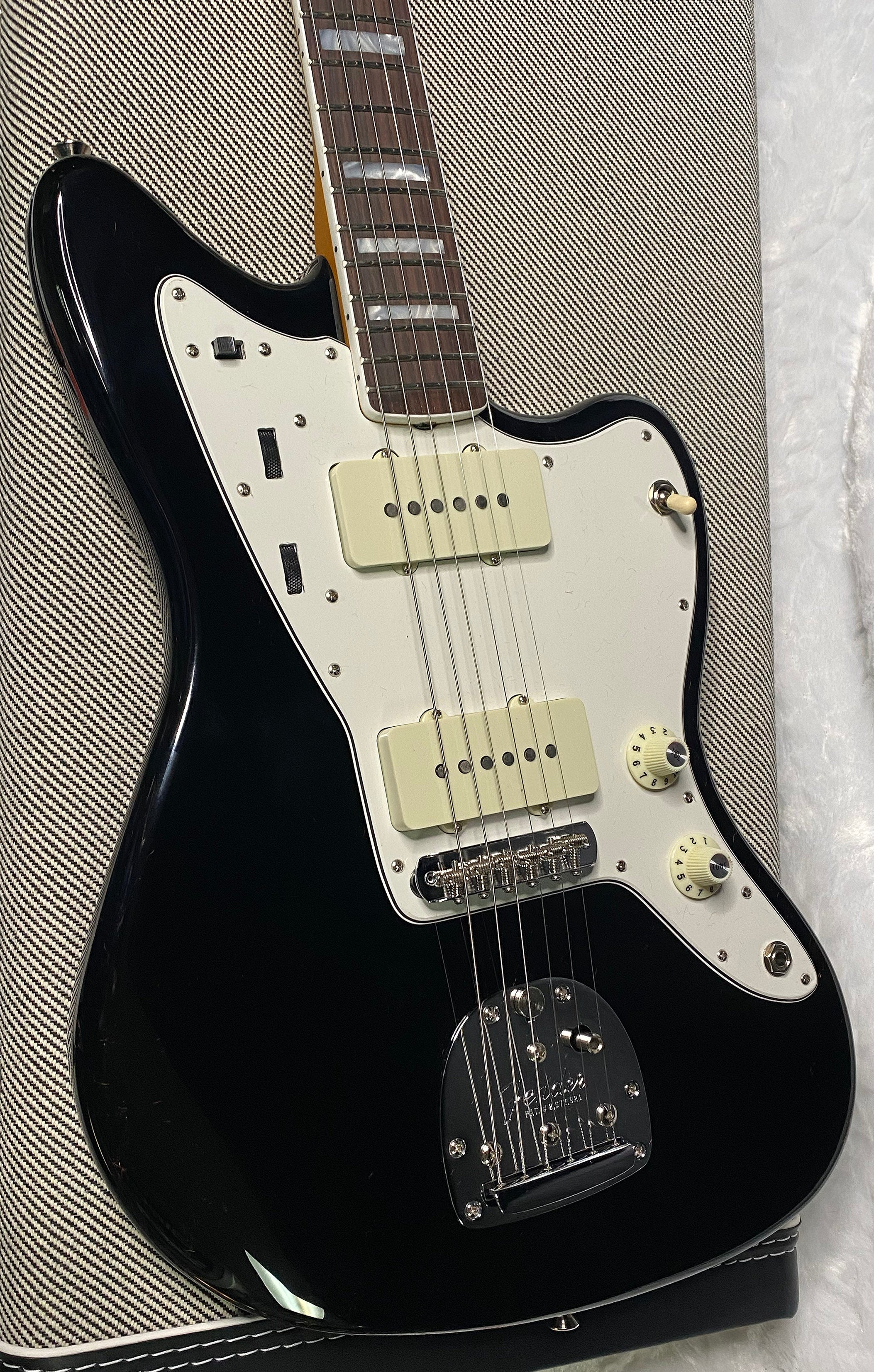 NEW! Fender Limited Edition American Vintage II 1966 Jazzmaster - Matching Peg Head - Black Finish - AAA Flamed Maple Neck - Authorized Dealer - Only 8.3 lbs - G06960