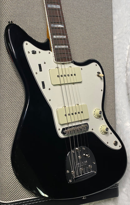 NEW! Fender Limited Edition American Vintage II 1966 Jazzmaster - Matching Peg Head - Black Finish - AAA Flamed Maple Neck - Authorized Dealer - Only 8.3 lbs - G06960
