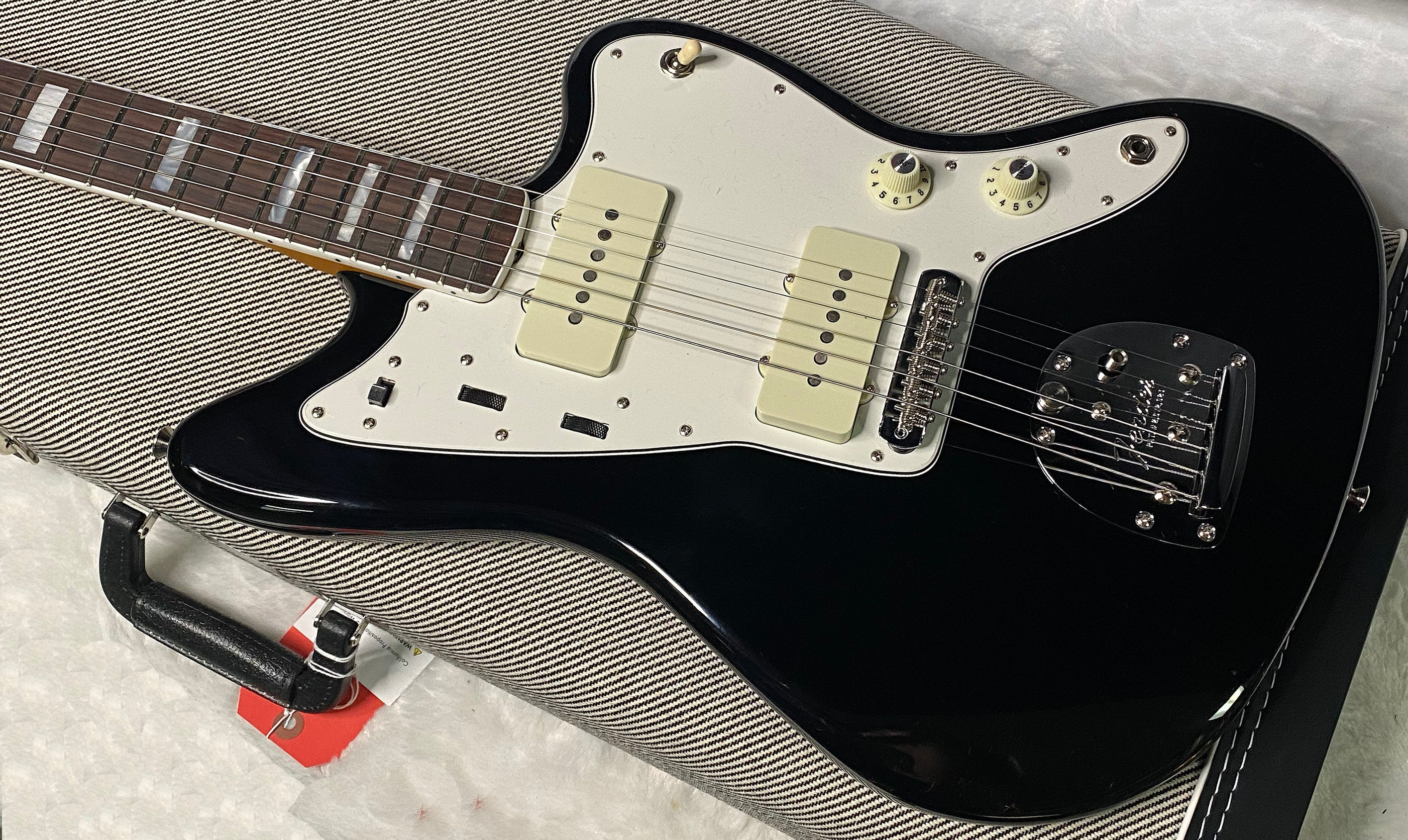 NEW! Fender Limited Edition American Vintage II 1966 Jazzmaster - Matching Peg Head - Black Finish - AAA Flamed Maple Neck - Authorized Dealer - Only 8.3 lbs - G06960