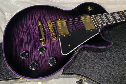 NEW! Gibson Dealer Select Custom Shop Les Paul Custom Purple Widow AAA Figured Flame Top - Authorized Dealer - 10.6 lbs - G07677