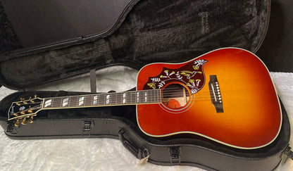 NEW! Gibson Custom Shop Hummingbird Rosewood 3-Piece Back Acoustic-Electric Guitar - Rosewood Burst - 4.65 lbs - Authorized Dealer! G06304