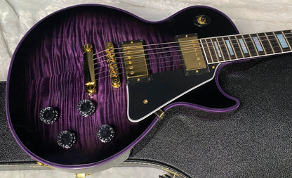 NEW! Gibson Dealer Select Custom Shop Les Paul Custom Purple Widow AAA Figured Flame Top - Authorized Dealer - 10.6 lbs - G07677